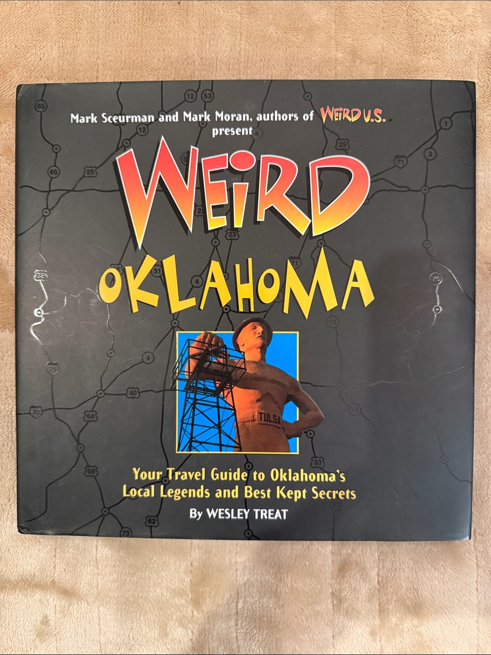 Weird Oklahoma Hardcover Coffee Table Book - Black with Yellow & Red Accents